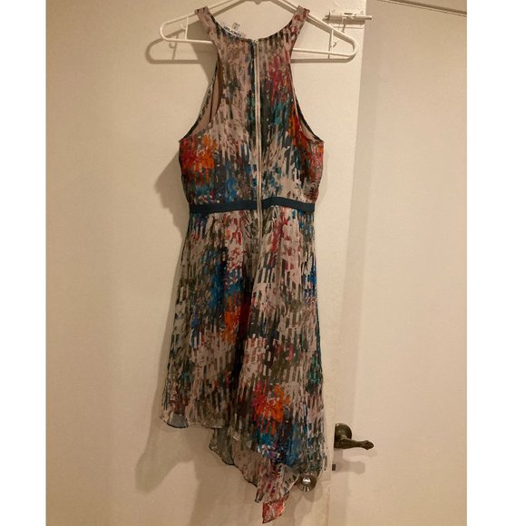 Elizabeth and James Liv Silk Tank Dress Asymmetrical Hem Size 2 - Picture 7 of 8